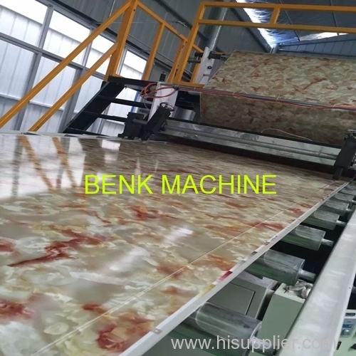 PVC Imitation Marble Decorative Sheet Extrusion Machine with PLC control