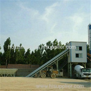 HZS120 Belt Conveyor Concrete Batching Plant