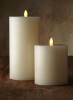 round shape led wax candles with flat top