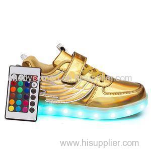 2016 High Tops APP LED Shoes Smart Shoes Light Up Shoes For Kids New Design With Special Wing