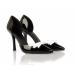 Lady pointy toe high heel dress shoes