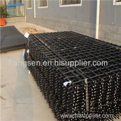 Woven screen mesh for mining and crushing