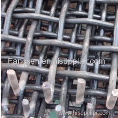 Woven screen mesh for mining and crushing