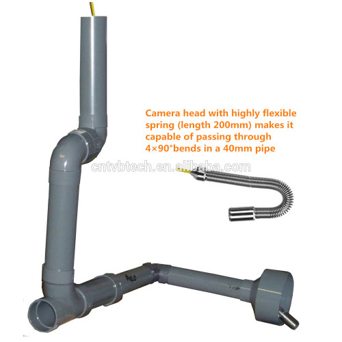 14MM Camera Head Pipe Sewer Inspection Camera With Distance Counting Function&20/30M Cable