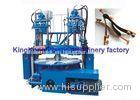 Double Colors Vertical Injection Moulding Machine For PVC / TPR Upper / Strap