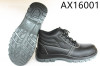 AX16001 CE EN 20345 split emboss leather safety shoes