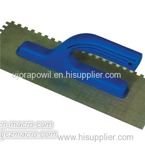 Square Notch High Carbon Steel Plaster Trowel