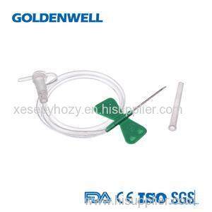 Medical Disposable Scalp Vein Set Butterfly Wings Luer Slip Connector