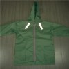 YJ-1128 Children's Kids Boys Green Safety Reflective Waterproof Rain Jacket