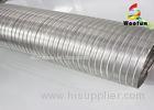 Hydroponic Semi Rigid Ducting Aluminum Fire Proof 0.1mm Thickness