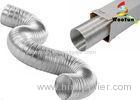 Silvery Flexible Aluminum Air Duct Stretchable For Air Conditioner Installation