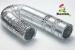 Insulated Ventilation Aluminum Foil Ducting Fire Retardant Eco Friendly
