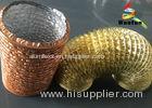 Reinforced Gold High Temperature Flexible Duct Uniform Corrosion Resistant
