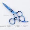 3 Hole Swivel Handle Swivel Thumb Shears / Swivel Shears Scissors Blue Titamium Coating