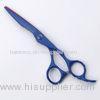 440C Japanese Steel Hairdressing Scissors Double Teflon With Red And Blue Color