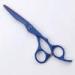 440C Japanese Steel Hairdressing Scissors Double Teflon With Red And Blue Color