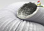 Aluminum Laminated PVC Ventilation Ducting Compressible Expandable White