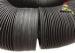 PVC 12 Inch Fire Retardant Flexible Duct Round Black With Aluminum Foil