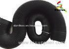 Black Round Fire Rated Flexible Ducting PVC Aluminum Foil For Ventilation