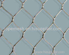 Stainless steel knotted rope mesh