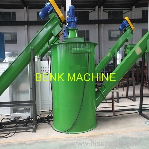 waste pet bottle crushing washing drying recycling line