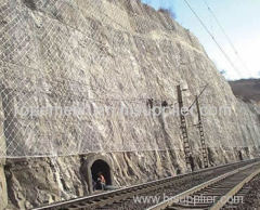 Slope protection rope mesh