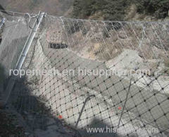 Slope protection rope mesh