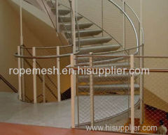 stainless steel balustrade rope mesh