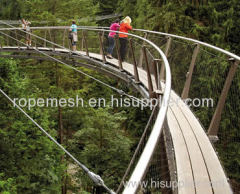 stainless steel suspension bridge railing mesh