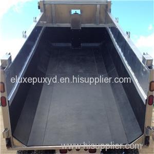 Black UHMWPE Dump Trailer Liner