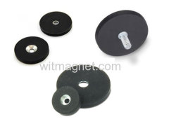Magnetic Base For Holding Taxi Roof Lights & Rubber Coated Pot Magnet