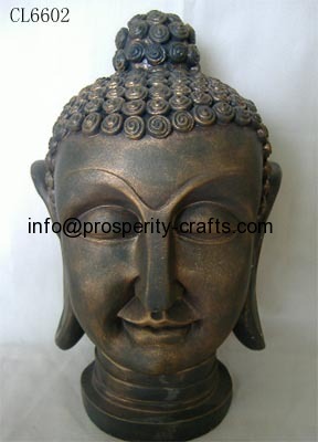 Poly resin Buddha Head