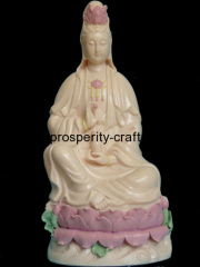 Porcelain Buddha Statue .