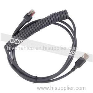 For Symbol DS6808 USB 3M Coiled Cable