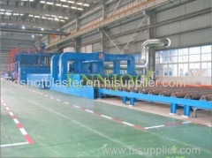 Professional Large Steel Plate Shot Blasting Machine Pre-treatment Line