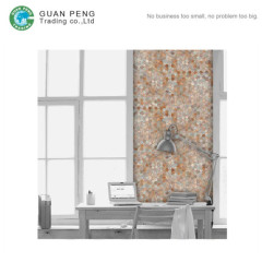 Spanish Bathroom Hot Melt Glass Wall Mosaic Tiles Rhombus Colored Hexagon Mosaic Floor Tile