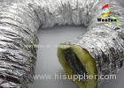 Fire Retardant Elastic Insulated Ventilation Ducting Semi Rigid Aluminum Foil