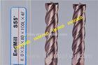 10 mm / 12 mm Metal Cutting Tools Extra Long CNC End Mill 4 Flute With AlTiN Coating