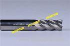 HRC65 High Hardness Tungsten Carbide Square End Mill With 35 / 45 Helix Angle