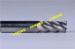 HRC65 High Hardness Tungsten Carbide Square End Mill With 35 / 45 Helix Angle