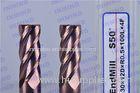 Corner R1.0 SiN Coating Corner Radius Solid End Mill / Metal Cutting Tools Custom End Mills