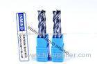 AlTiN Coated High Speed Steel End Mill For Milling Quenching / Tempered Steel