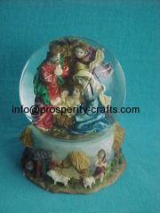 Polyresin Religious Snowglobe / Waterglobe