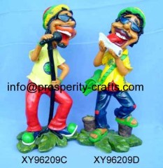 Polyresin / Ceramic Jamaican Figurine