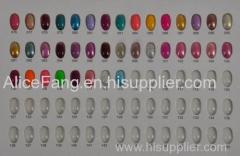 Nail polish many colors are offered