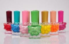 Nail polish many colors are offered