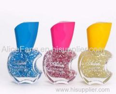 Nail polish many colors are offered