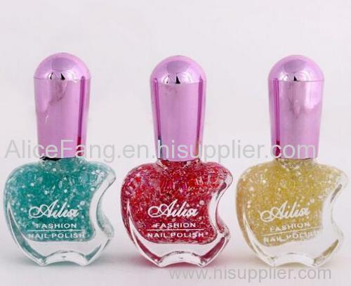 Nail polish many colors are offered