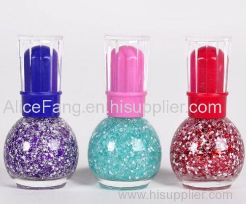 Nail polish many colors are offered