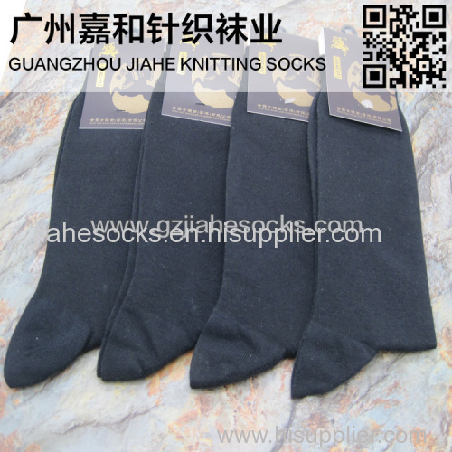 Custom Black Classical Men Cotton Socks